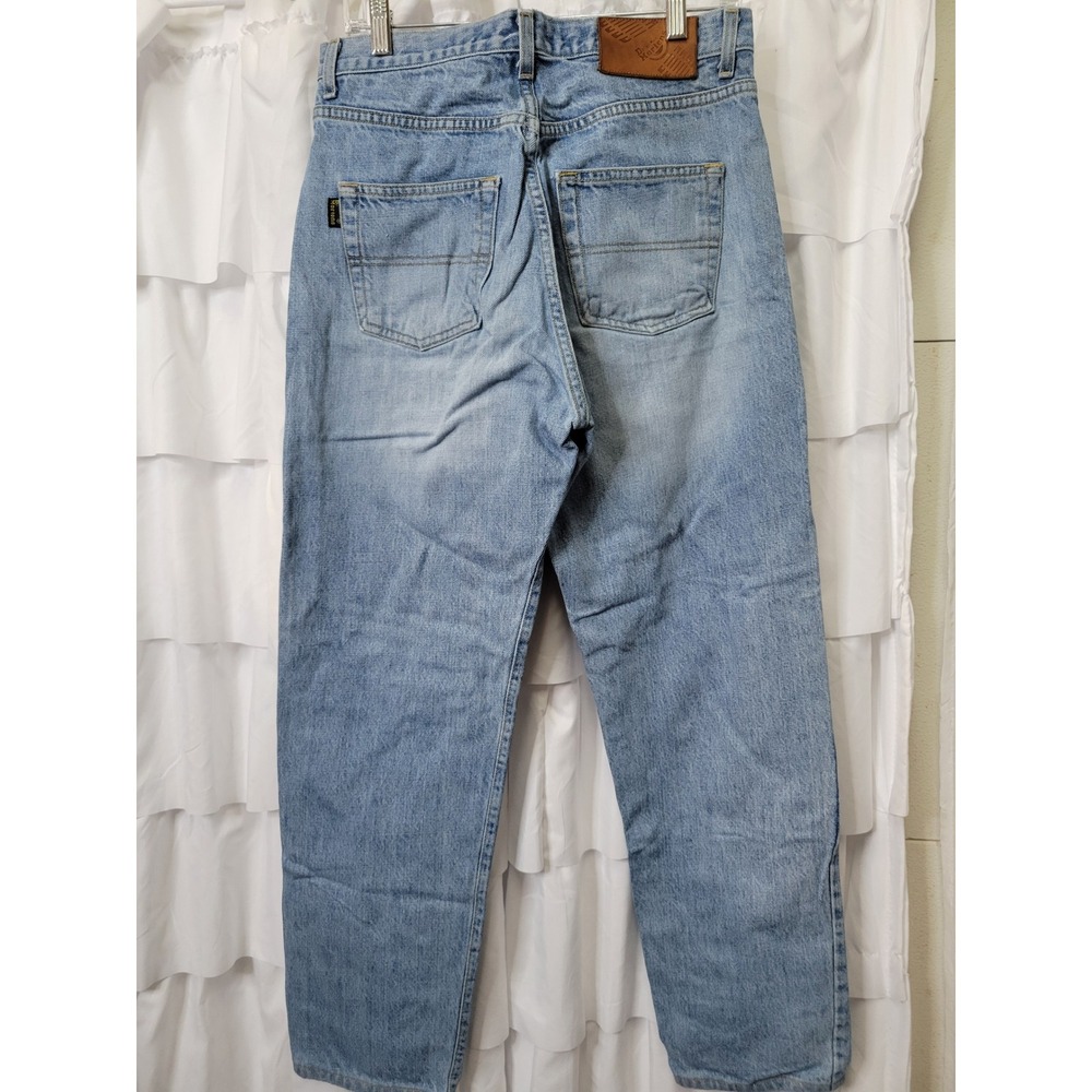 Dr. Martens AirWair Vintage Straight Leg Jeans Light Blue Denim Button Fly 1614 - Picture 2 of 9